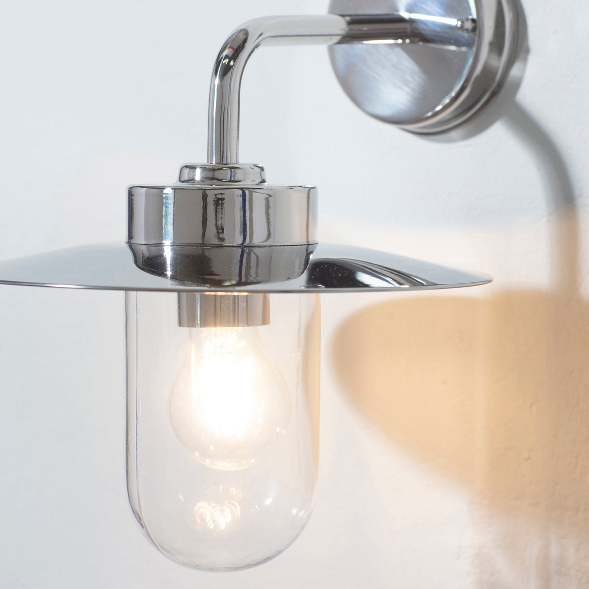 Amos Addison Outdoor Wall Light Stainless Steel IP44 – from Amos Lighting + Home