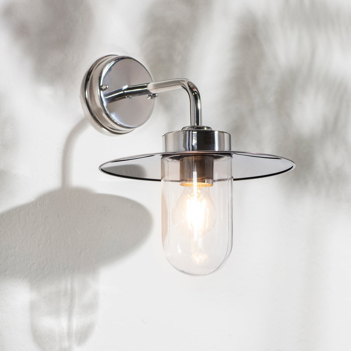 Amos Addison Outdoor Wall Light Stainless Steel IP44 – from Amos Lighting + Home