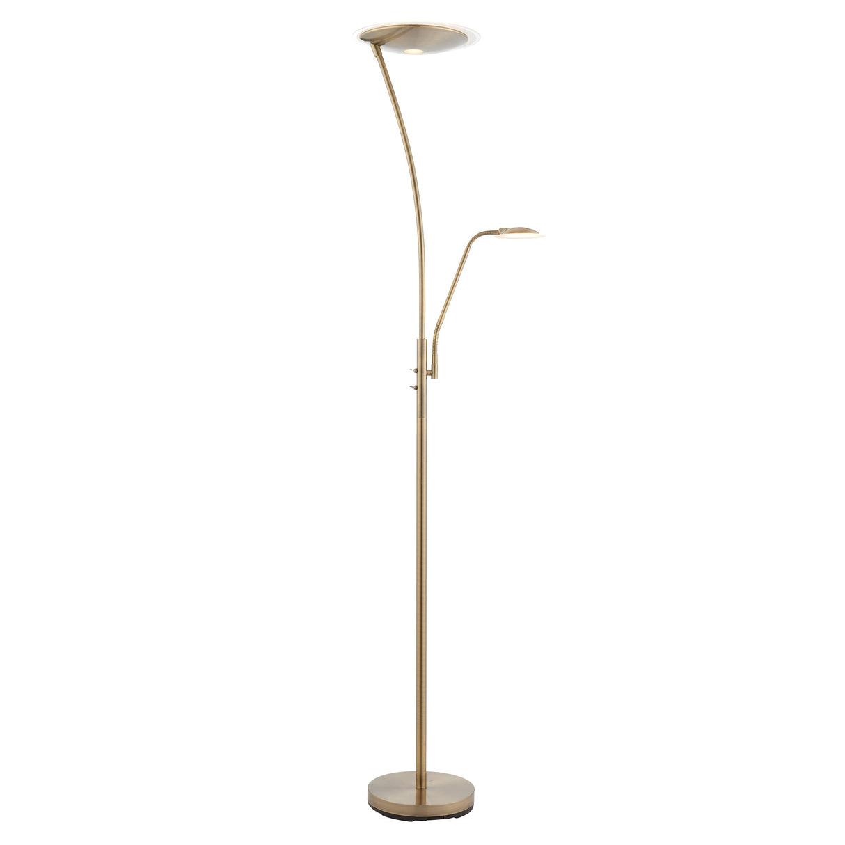 Amos Alassio Uplighter Floor Lamp Antique Brass – from Amos Lighting + Home