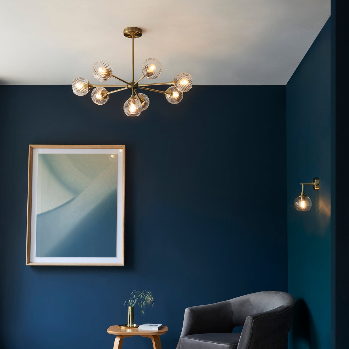 Amos Allegra Wall Light Antique Brass – from Amos Lighting + Home