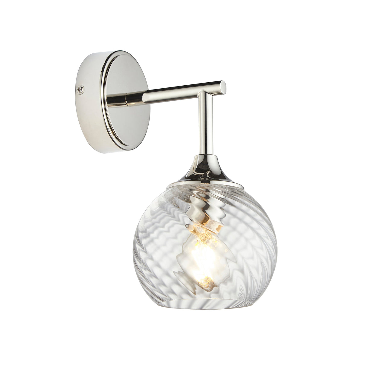 Amos Allegra Wall Light Bright Nickel – from Amos Lighting + Home