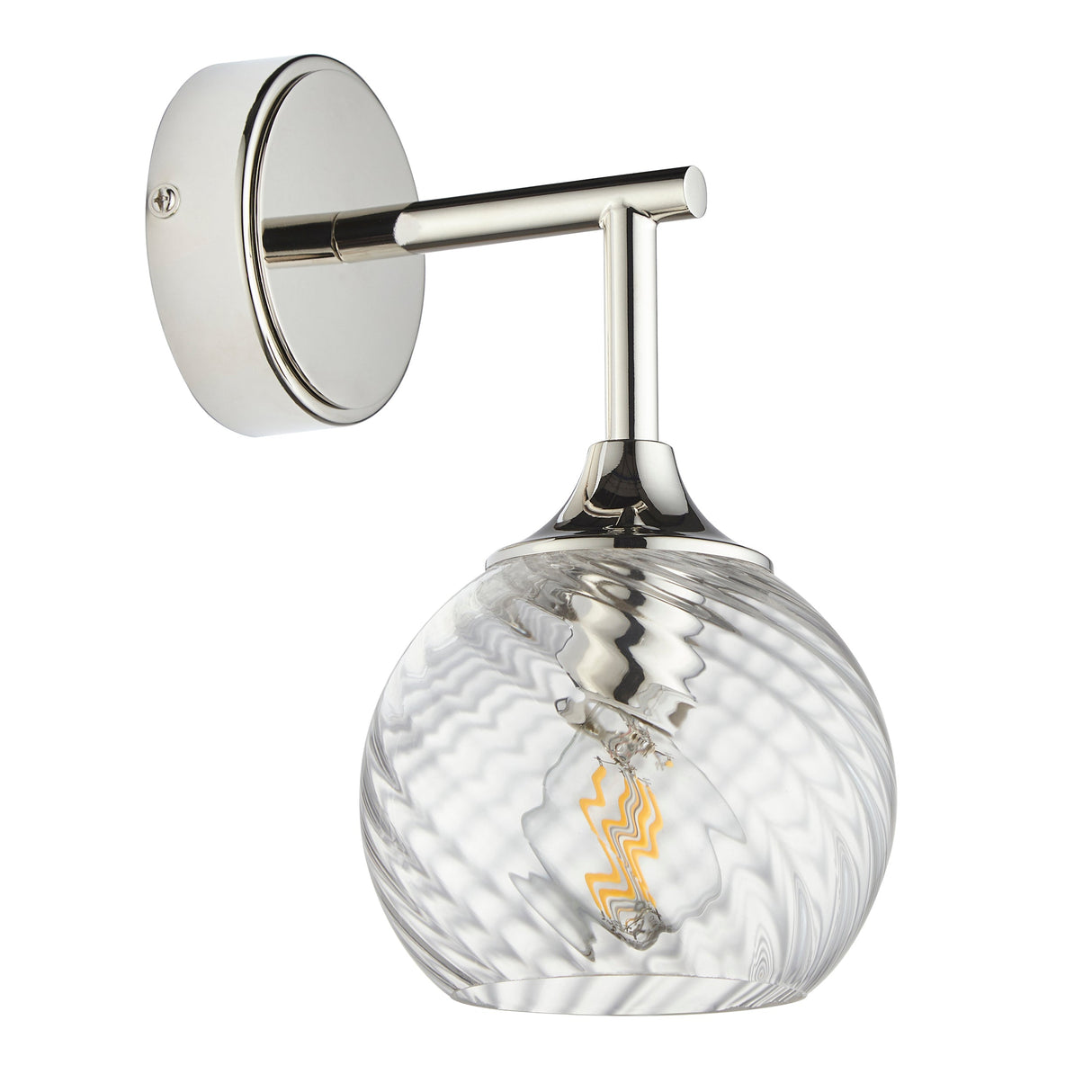 Amos Allegra Wall Light Bright Nickel – from Amos Lighting + Home