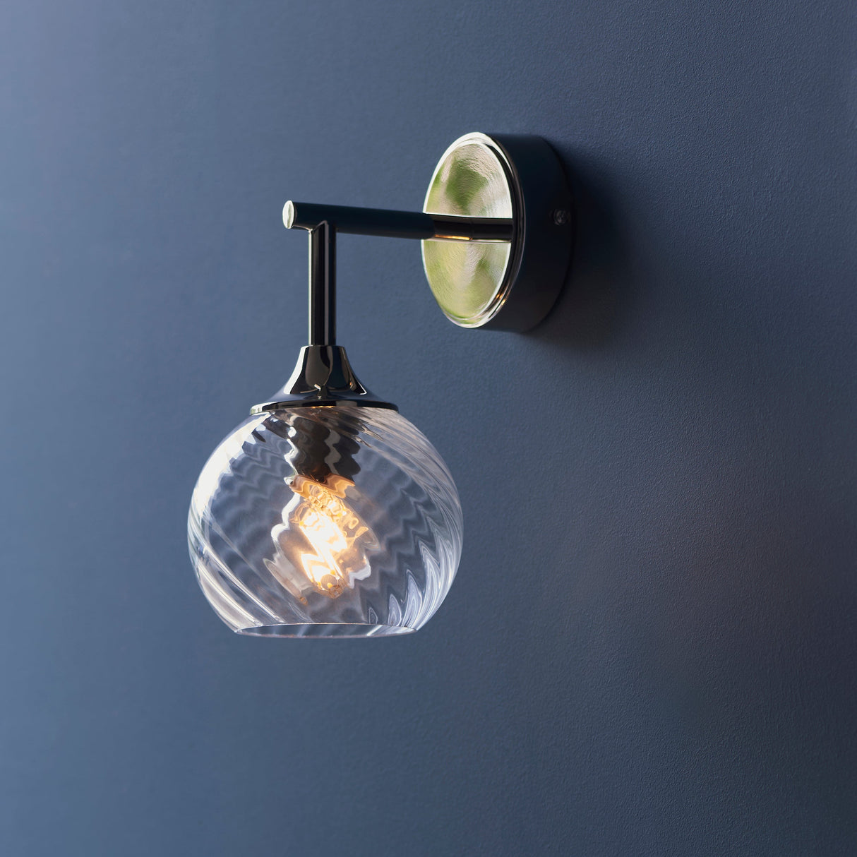 Amos Allegra Wall Light Bright Nickel – from Amos Lighting + Home