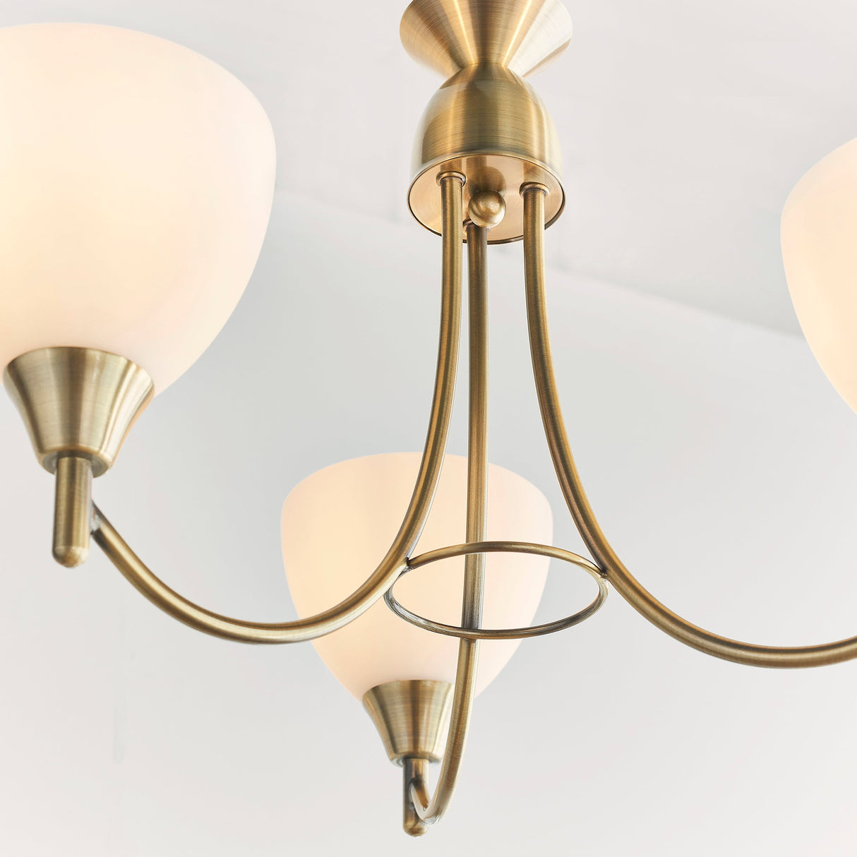 Endon Alton 3lt Chandelier Antique Brass – from Amos Lighting + Home