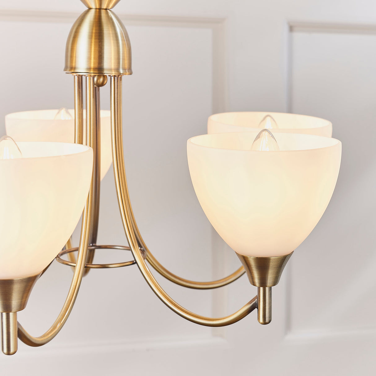 Endon Alton 5lt Chandelier Antique Brass – from Amos Lighting + Home
