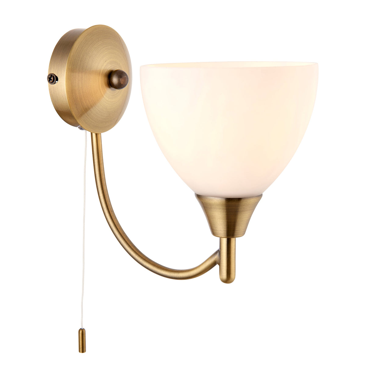 Endon Alton Wall Light Antique Brass – from Amos Lighting + Home