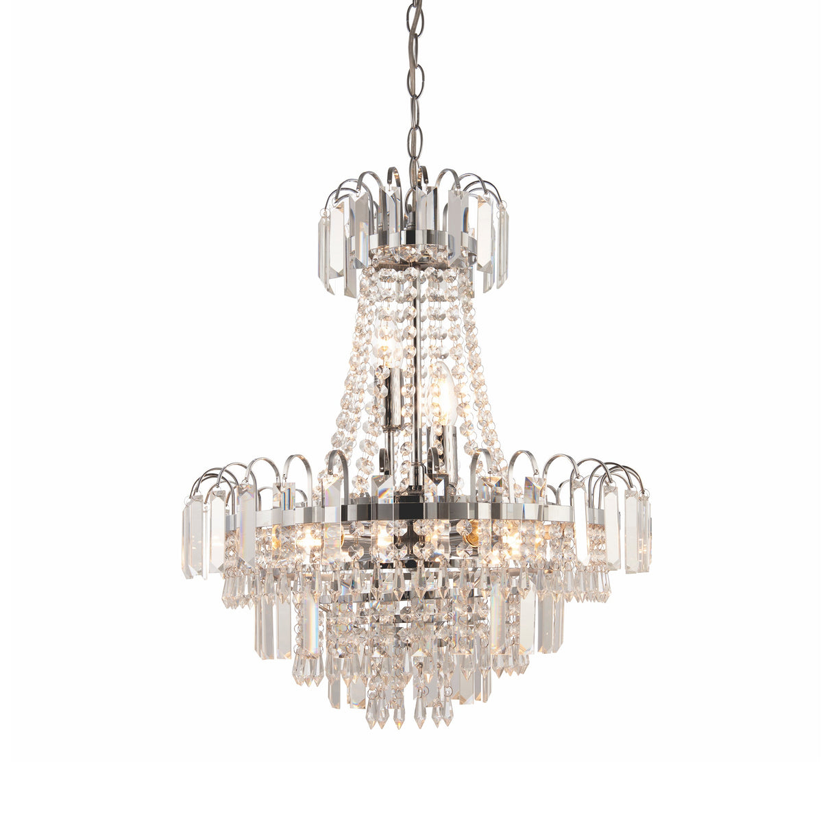 Amos Amadis Polished Chrome Chandelier – from Amos Lighting + Home