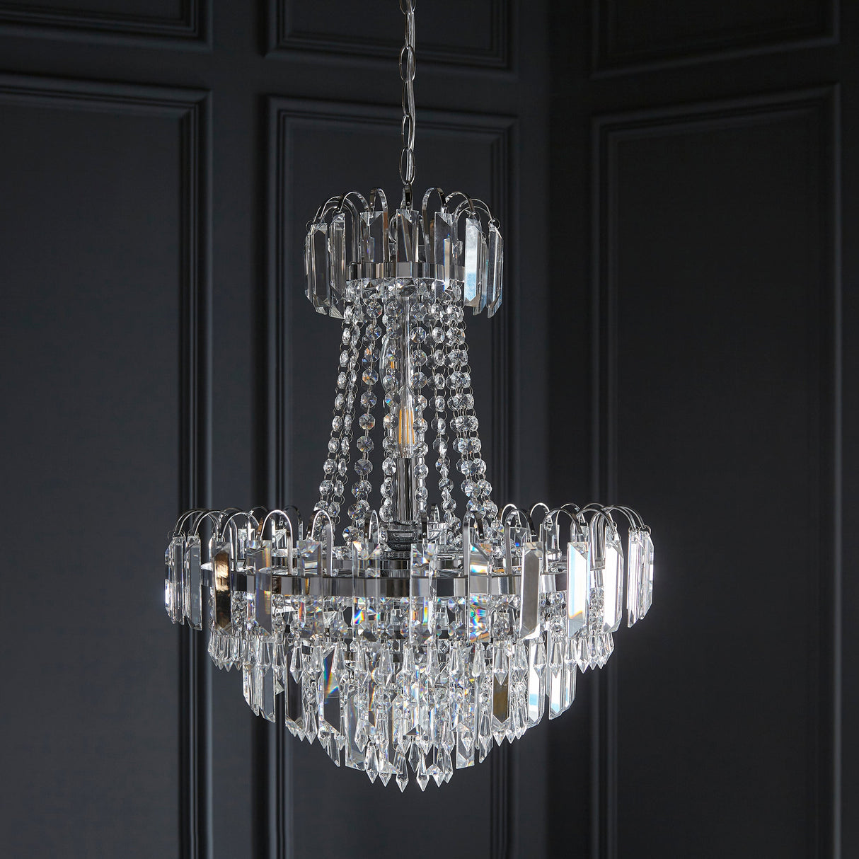 Amos Amadis Polished Chrome Chandelier – from Amos Lighting + Home