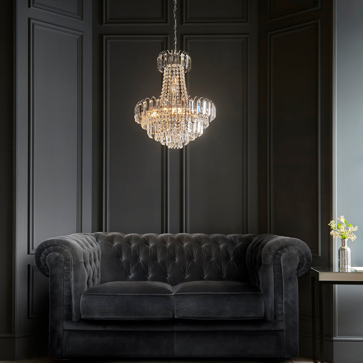 Amos Amadis Polished Chrome Chandelier – from Amos Lighting + Home