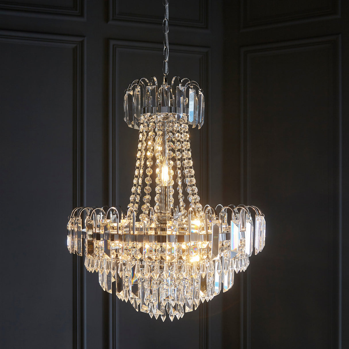 Amos Amadis Polished Chrome Chandelier – from Amos Lighting + Home