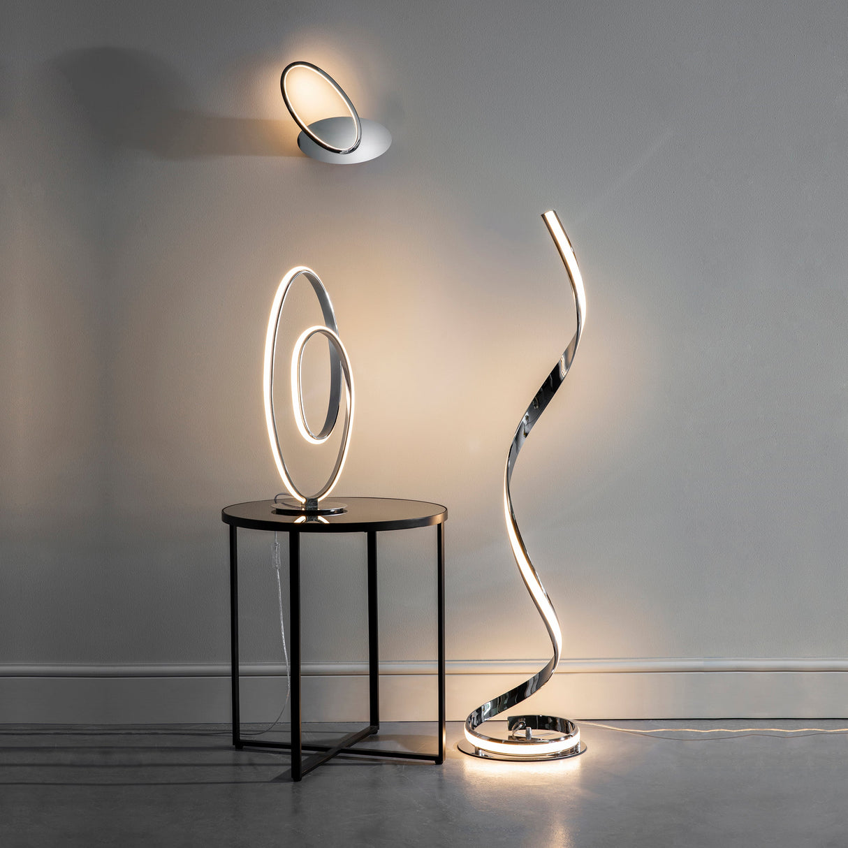 Amos Aria Chrome LED Floor Lamp – from Amos Lighting + Home