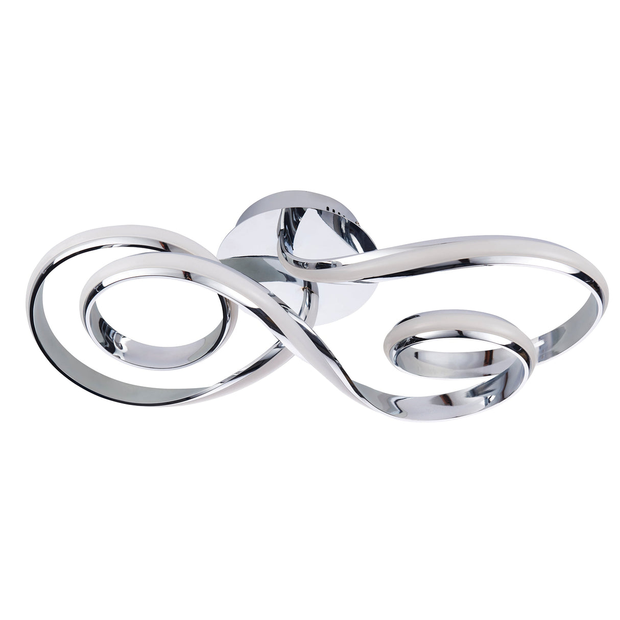 Amos Aria Chrome LED Semi flush Ceiling Light – from Amos Lighting + Home