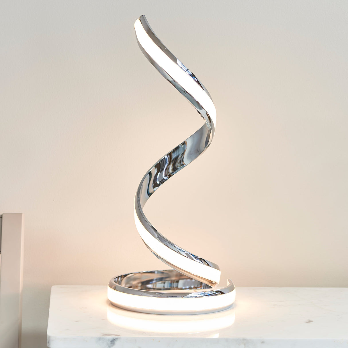 Amos Aria Chrome LED Table Lamp – from Amos Lighting + Home