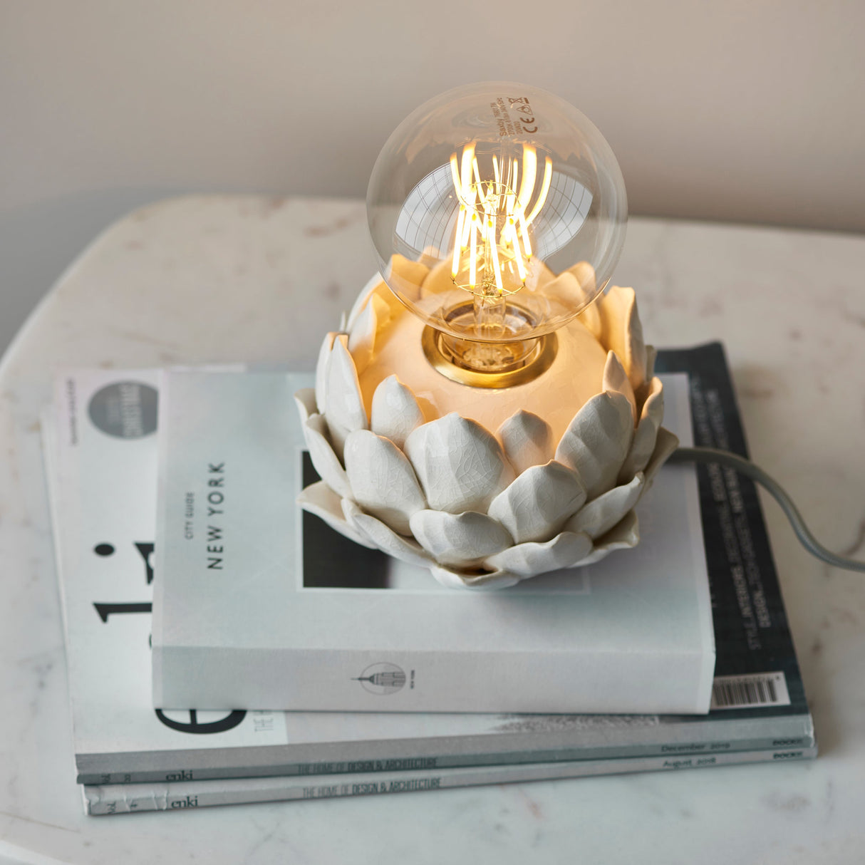 Amos Artichoke Ceramic Table Lamp – from Amos Lighting + Home