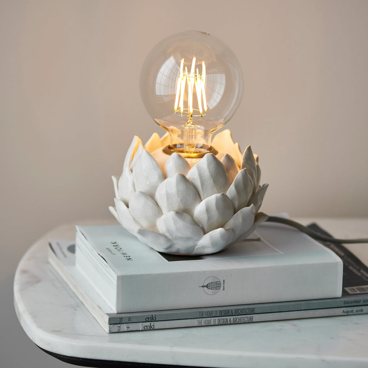 Amos Artichoke Ceramic Table Lamp – from Amos Lighting + Home