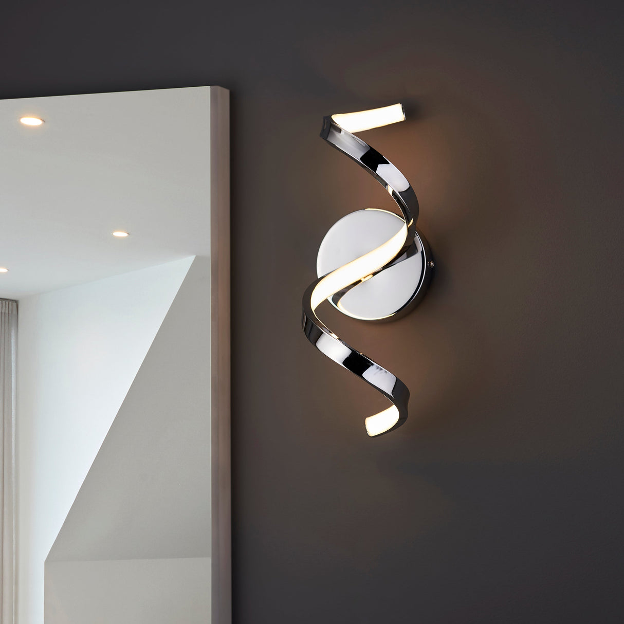 Amos Astral Chrome LED Bathroom Wall Light – from Amos Lighting + Home