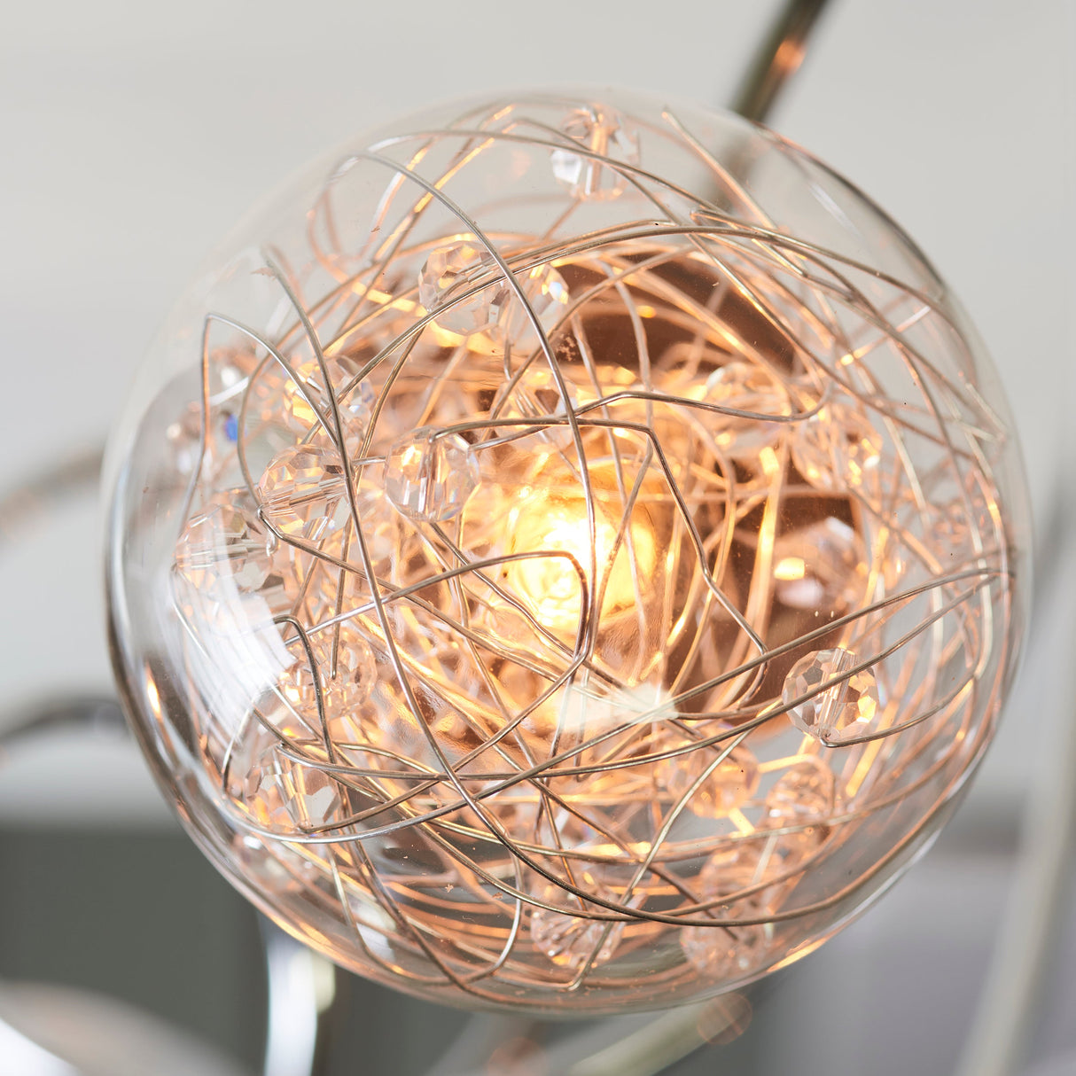 Amos Auria Chrome 6lt Semi flush – from Amos Lighting + Home