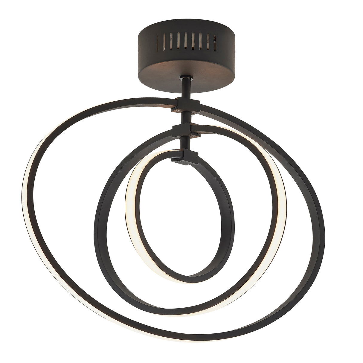 Amos Avali 1lt Semi flush Black – from Amos Lighting + Home
