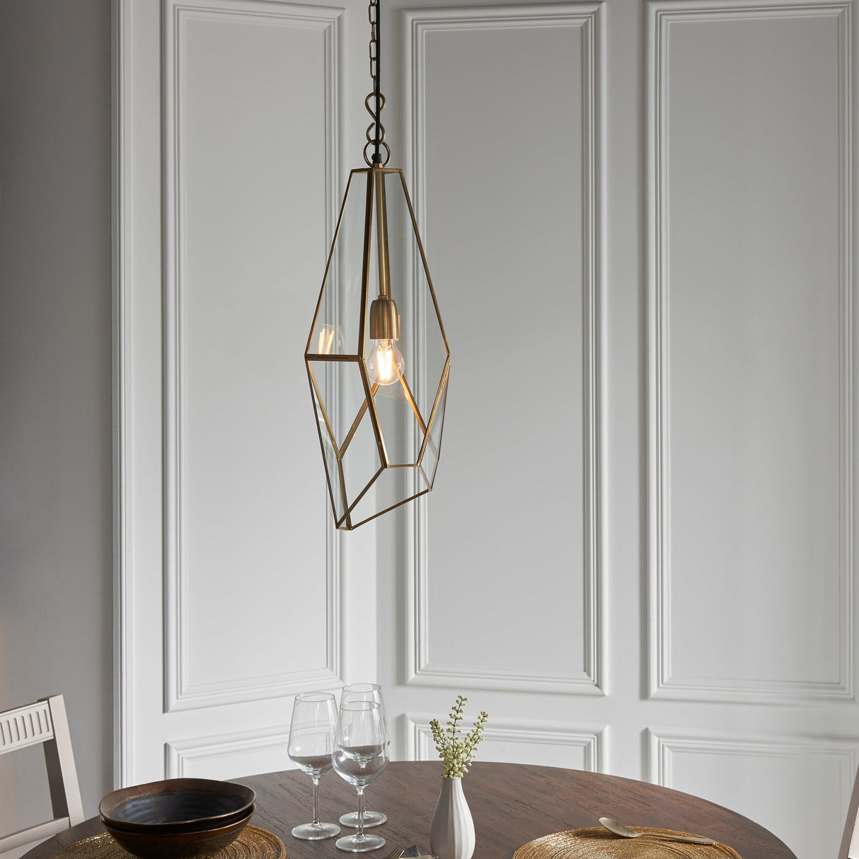 Amos Avery Antique Brass Pendant – from Amos Lighting + Home