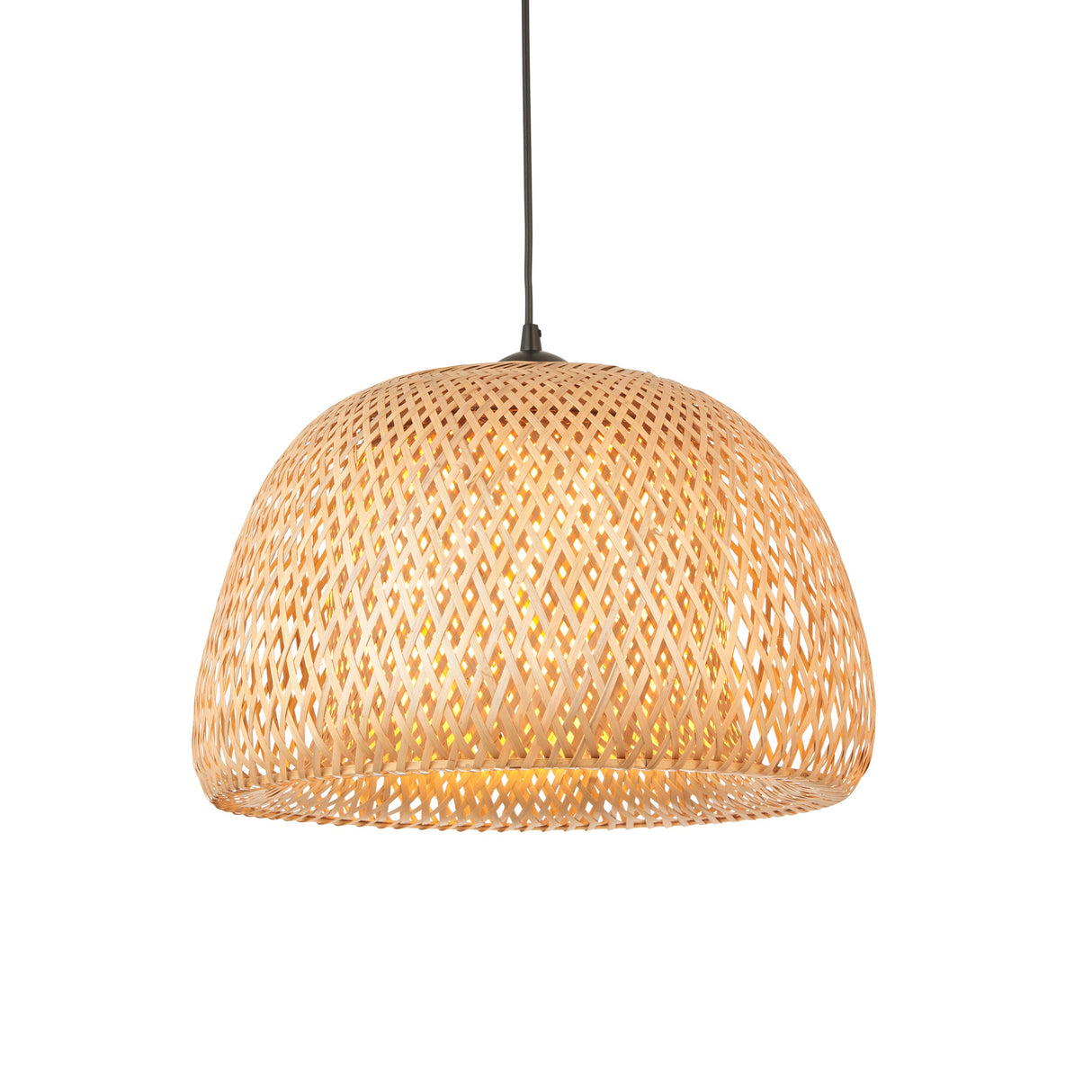 Amos Jago Rattan Twine Dome Pendant – from Amos Lighting + Home