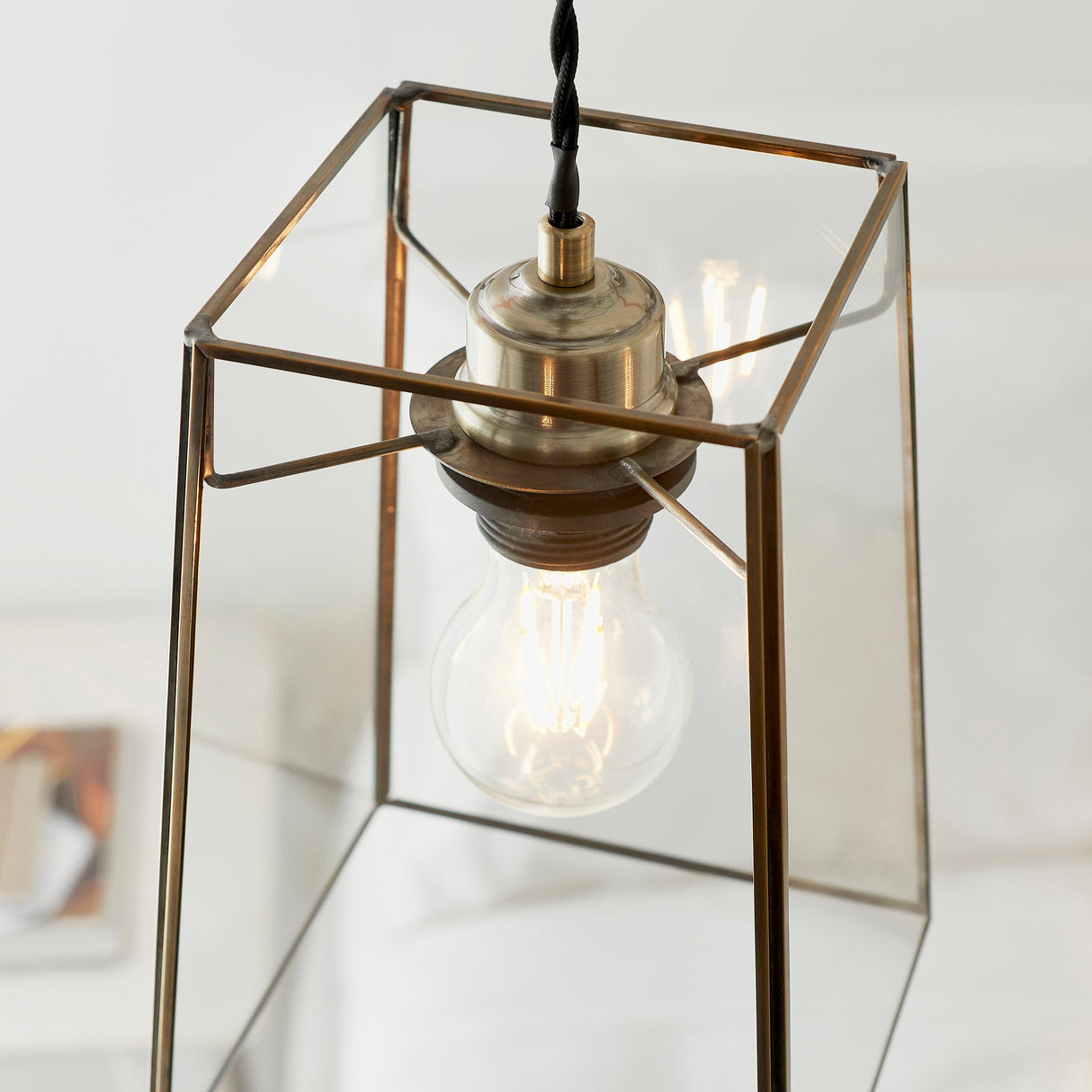 Endon Beaumont Antique Brass Easy-fit Lampshade – from Amos Lighting + Home