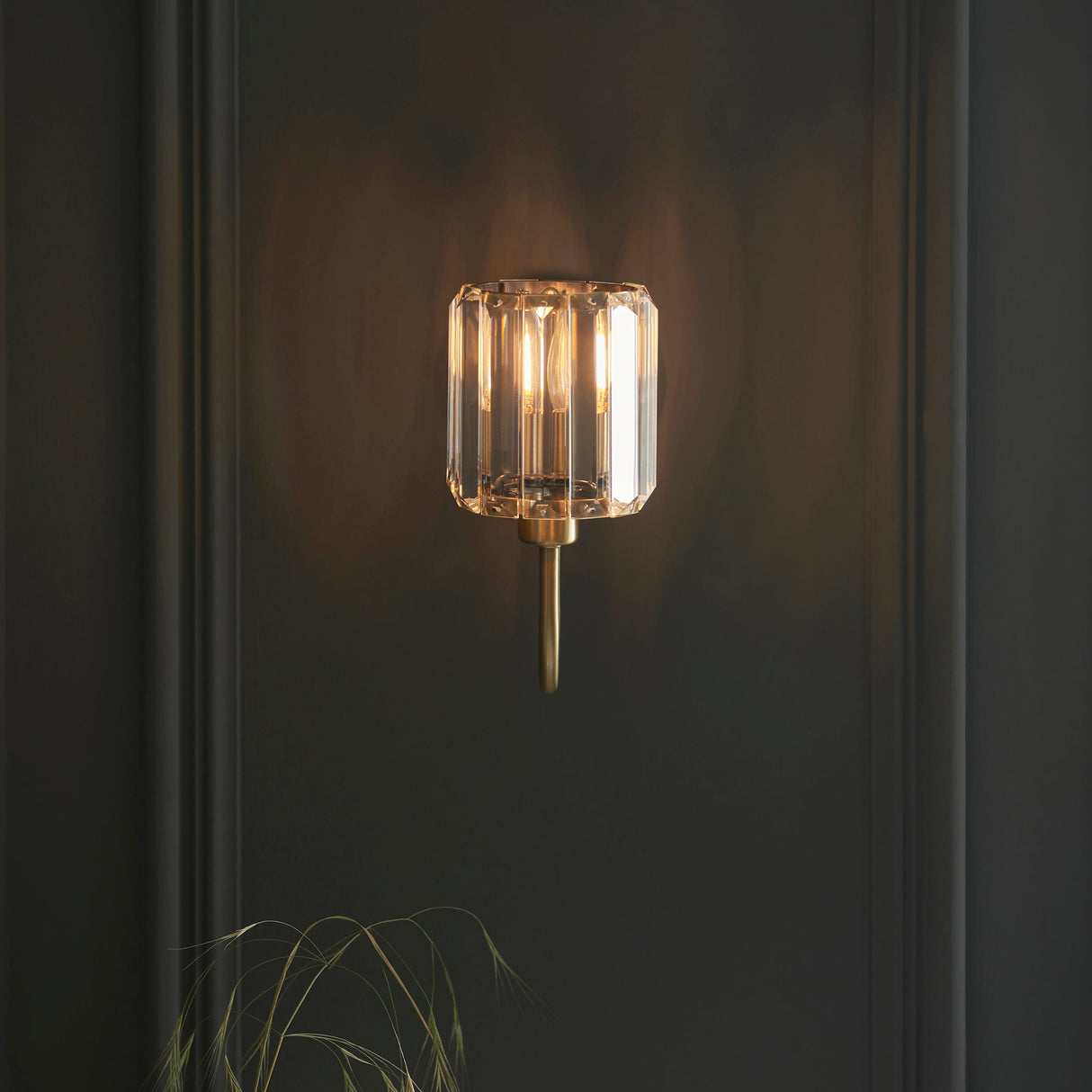 Amos Berenice Wall Light Antique Brass – from Amos Lighting + Home