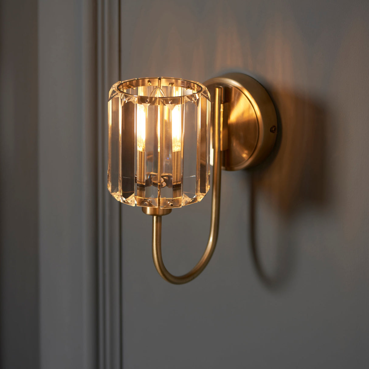Amos Berenice Wall Light Antique Brass – from Amos Lighting + Home