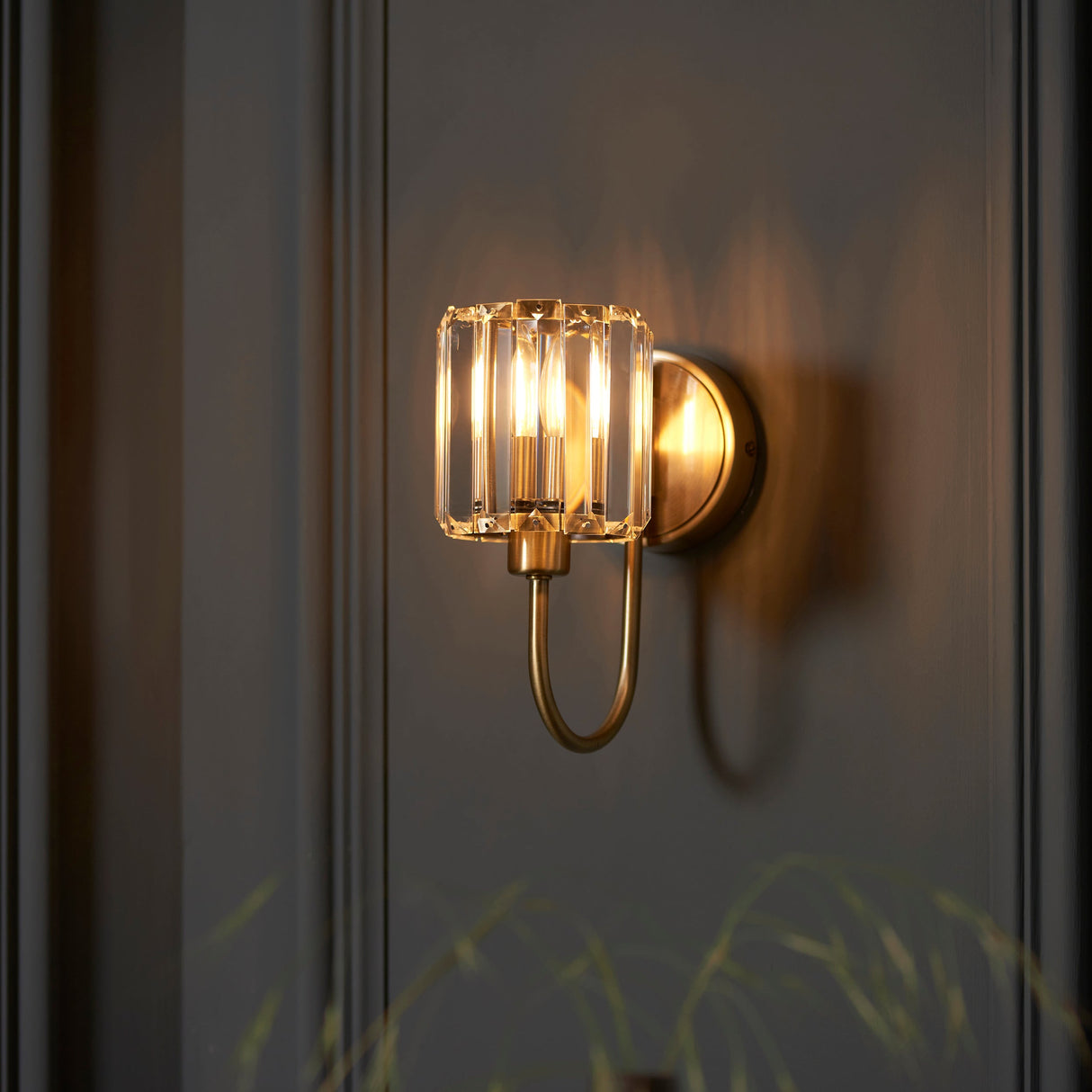 Amos Berenice Wall Light Antique Brass – from Amos Lighting + Home
