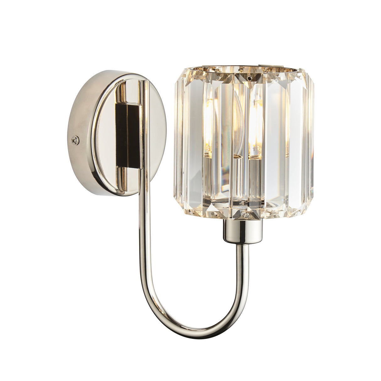 Amos Berenice Wall Light Bright Nickel – from Amos Lighting + Home