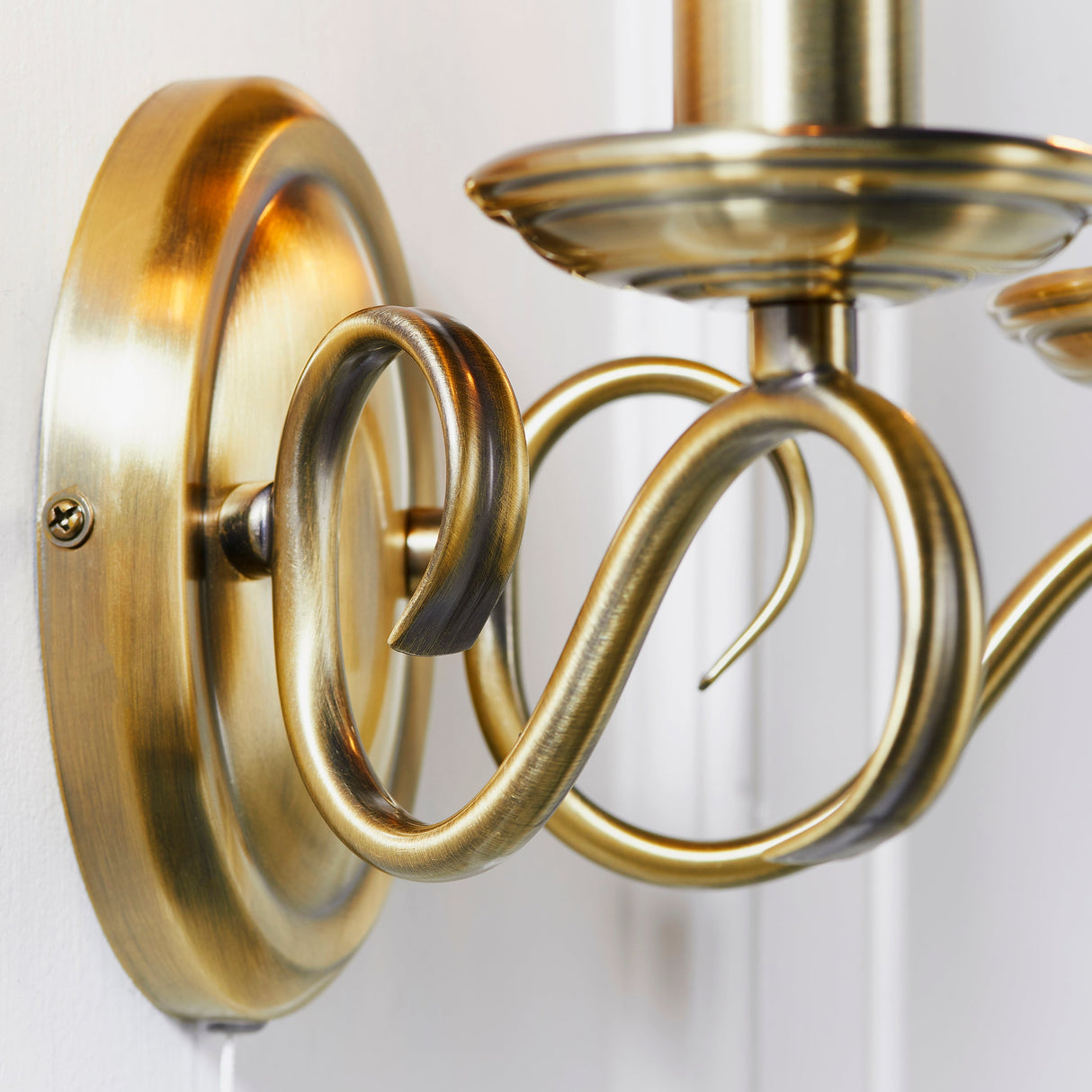 Amos Bernice Twin Wall Light Antique Brass – from Amos Lighting + Home