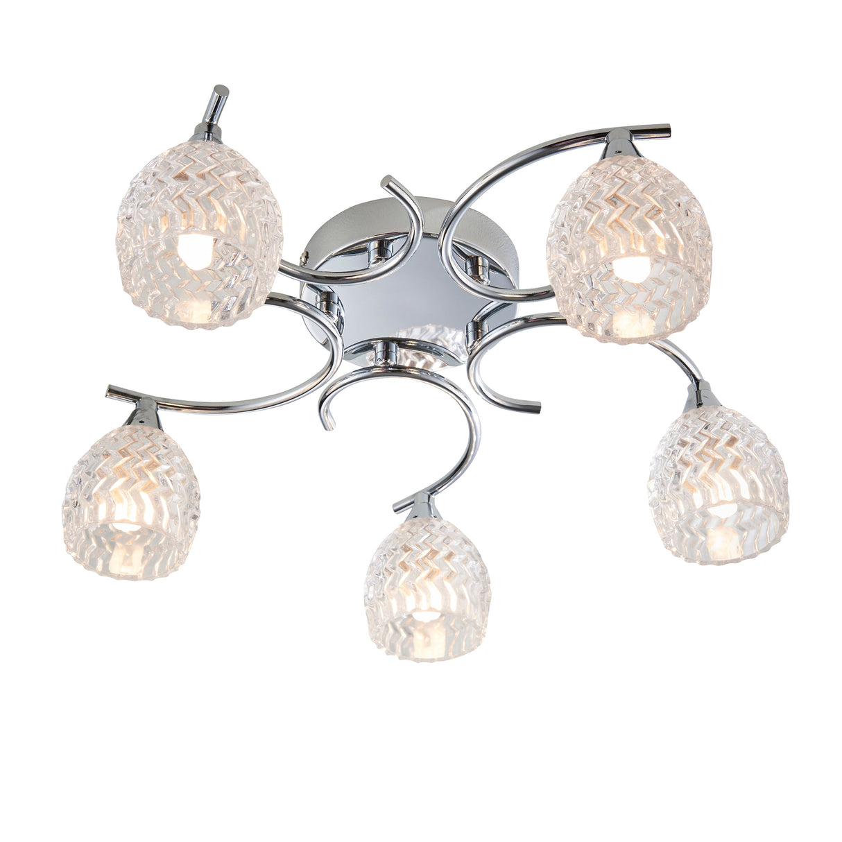 Endon Boyer 5lt Semi flush Chrome – from Amos Lighting + Home