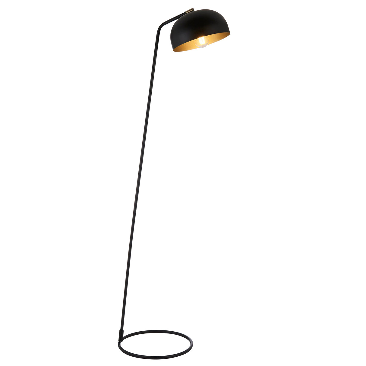 Amos Brair Floor Lamp Matt Black & Antique Brass – from Amos Lighting + Home