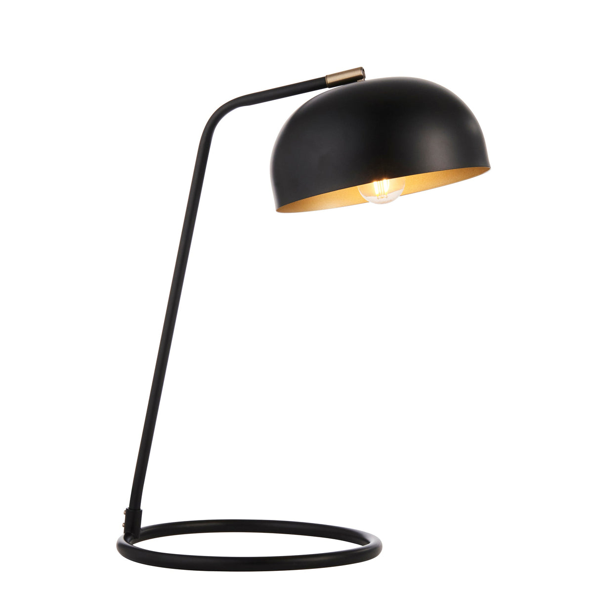 Amos Brair Table Lamp Matt Black & Antique Brass – from Amos Lighting + Home