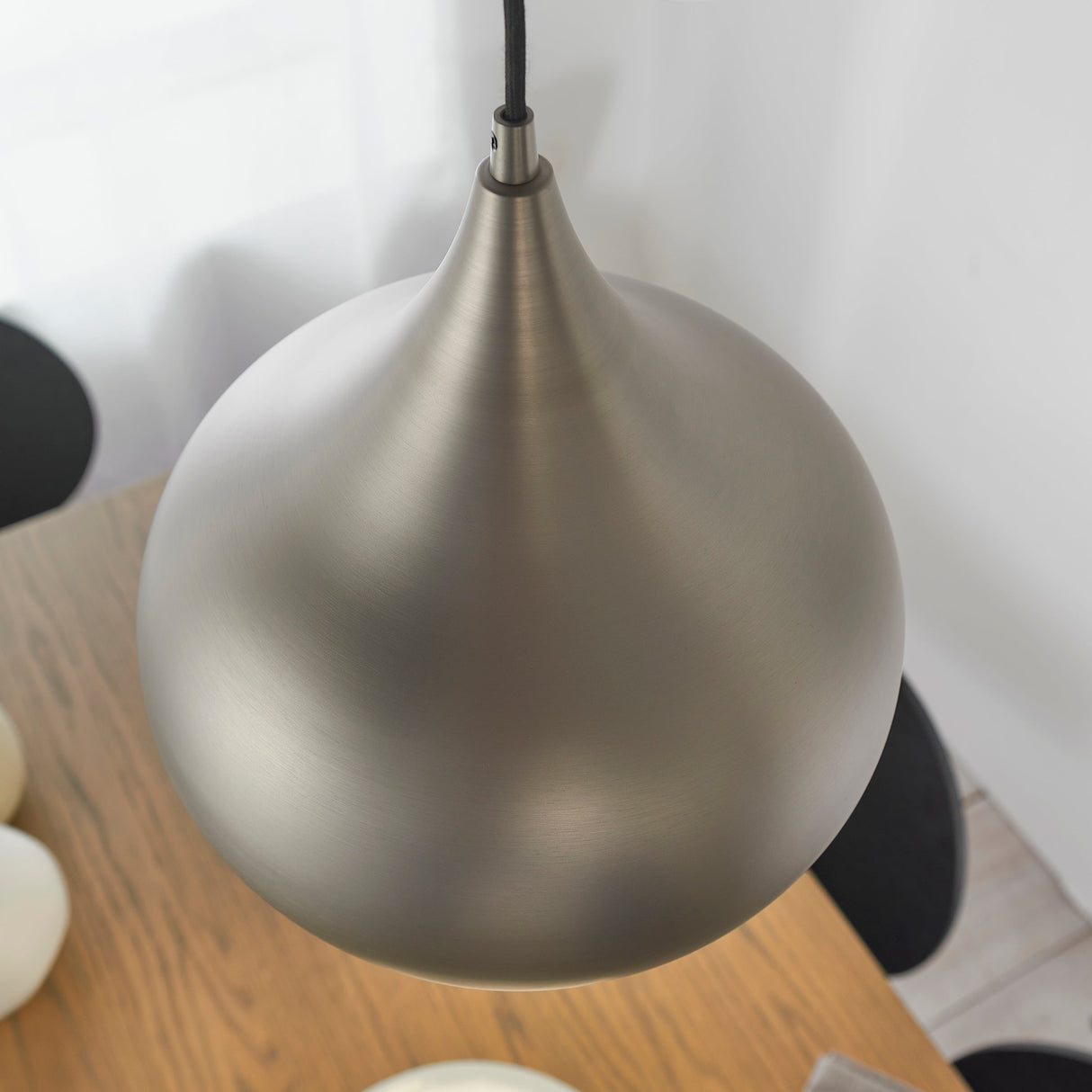Endon Brosnan LED Pendant Matt Nickel – from Amos Lighting + Home