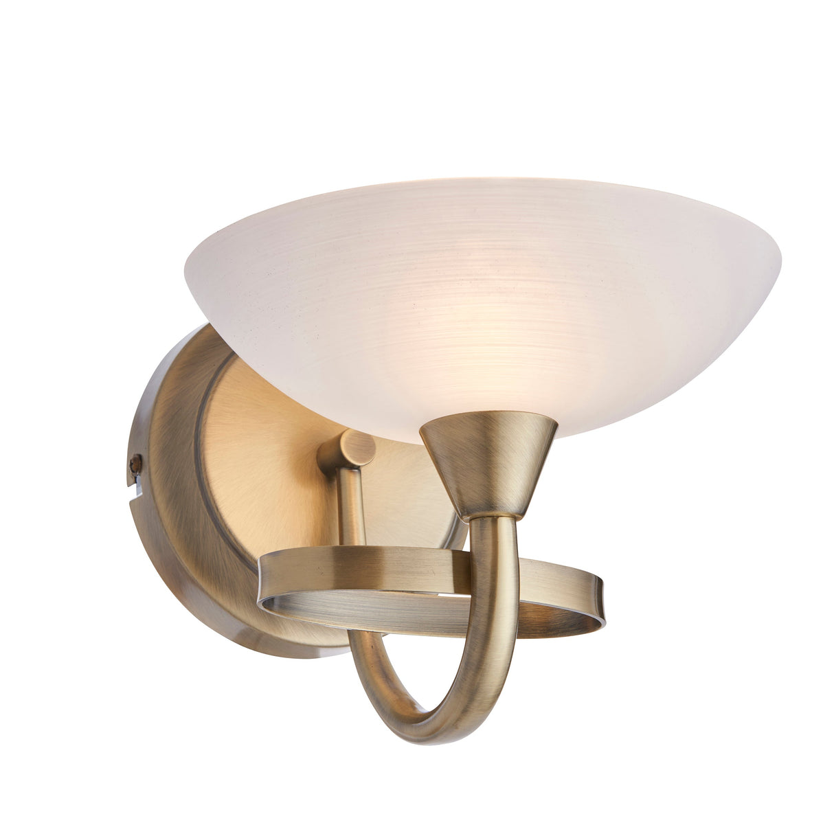 Endon Cagney Wall Light Antique Brass – from Amos Lighting + Home