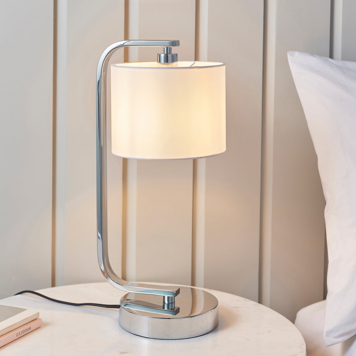 Amos Canning Chrome Touch Table Lamp – from Amos Lighting + Home