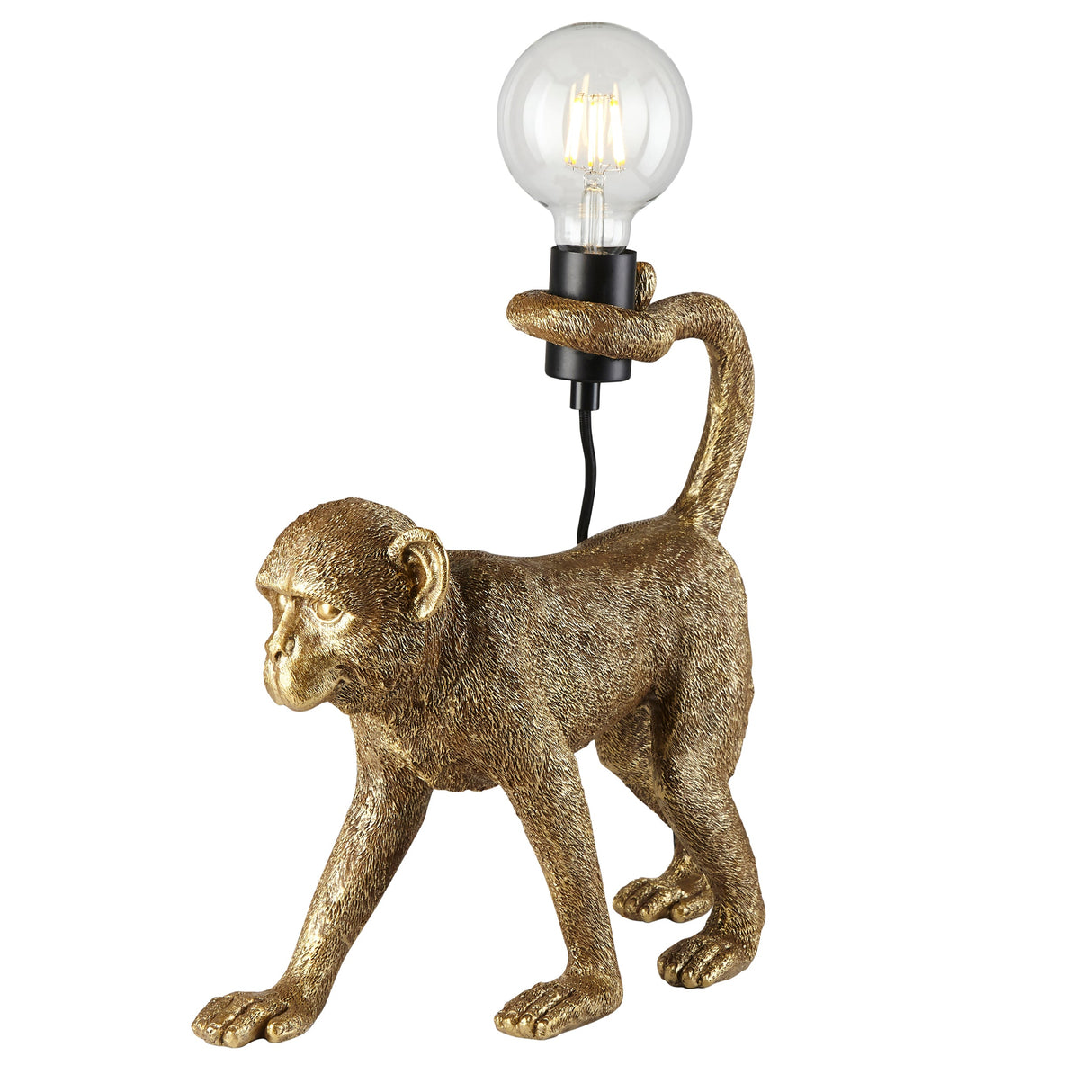 Amos Capuchin Table Lamp Vintage Gold with Shade – from Amos Lighting + Home