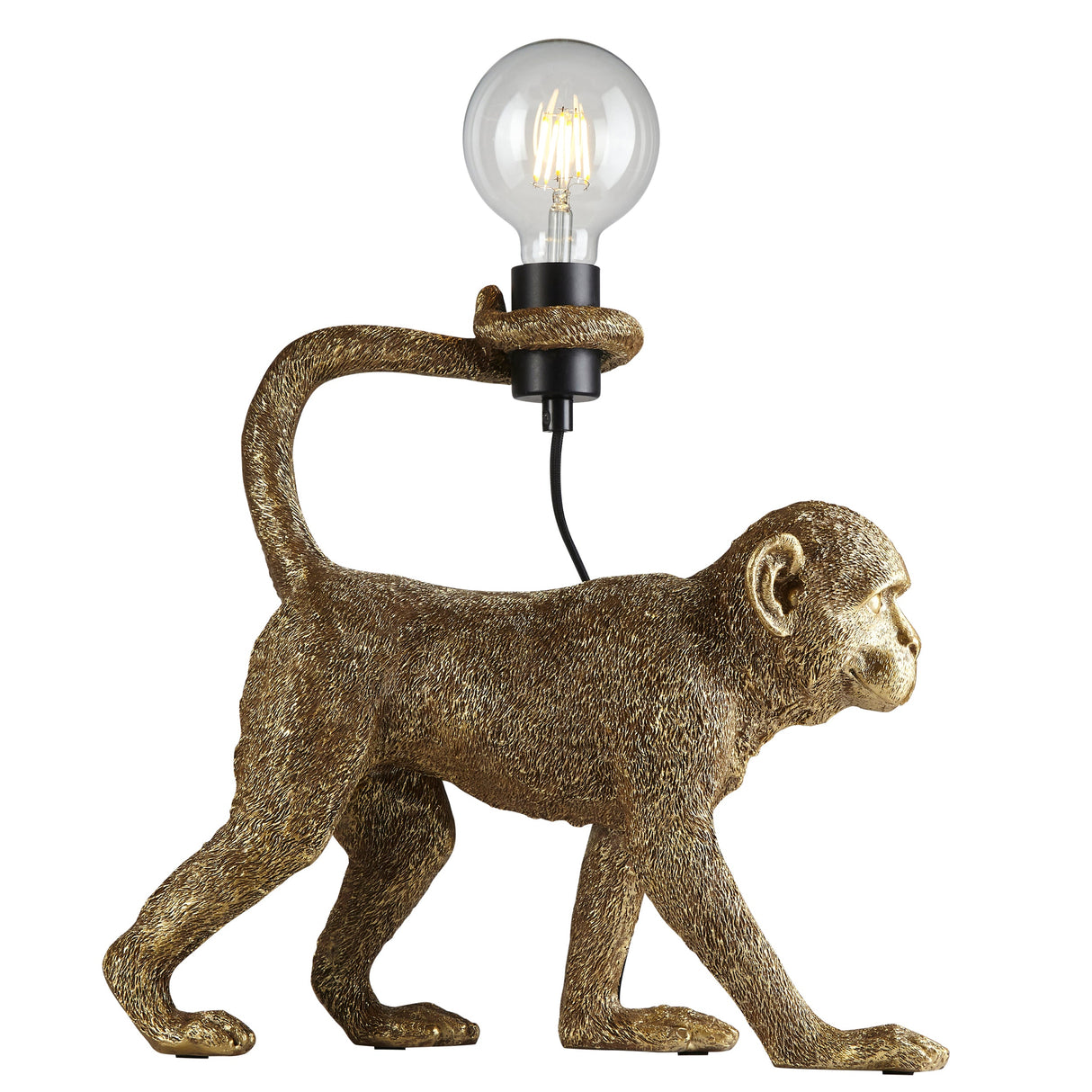 Amos Capuchin Table Lamp Vintage Gold with Shade – from Amos Lighting + Home