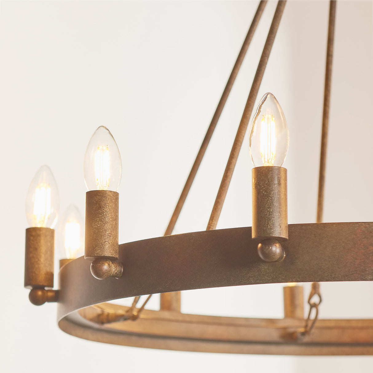 Endon Chevalier Aged Metal Paint Chandelier – from Amos Lighting + Home