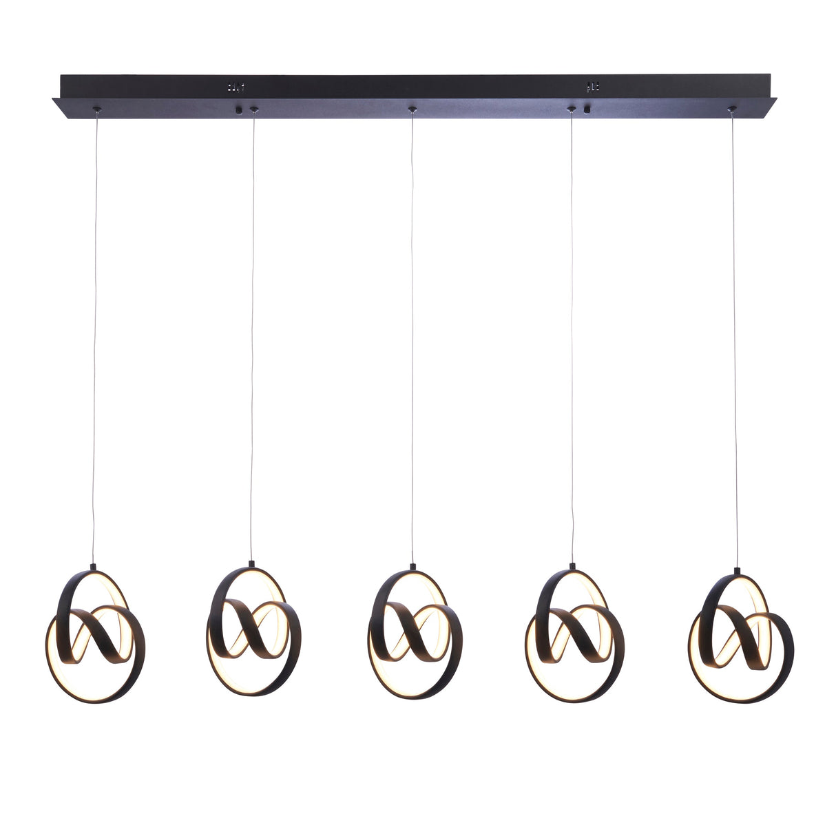 Endon Cosma Black LED 5lt Bar Pendant – from Amos Lighting + Home