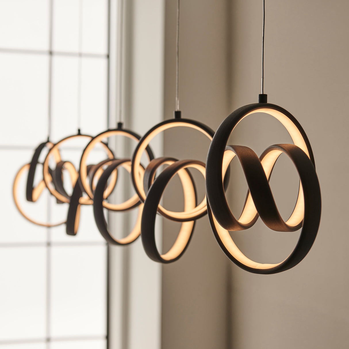 Endon Cosma Black LED 5lt Bar Pendant – from Amos Lighting + Home