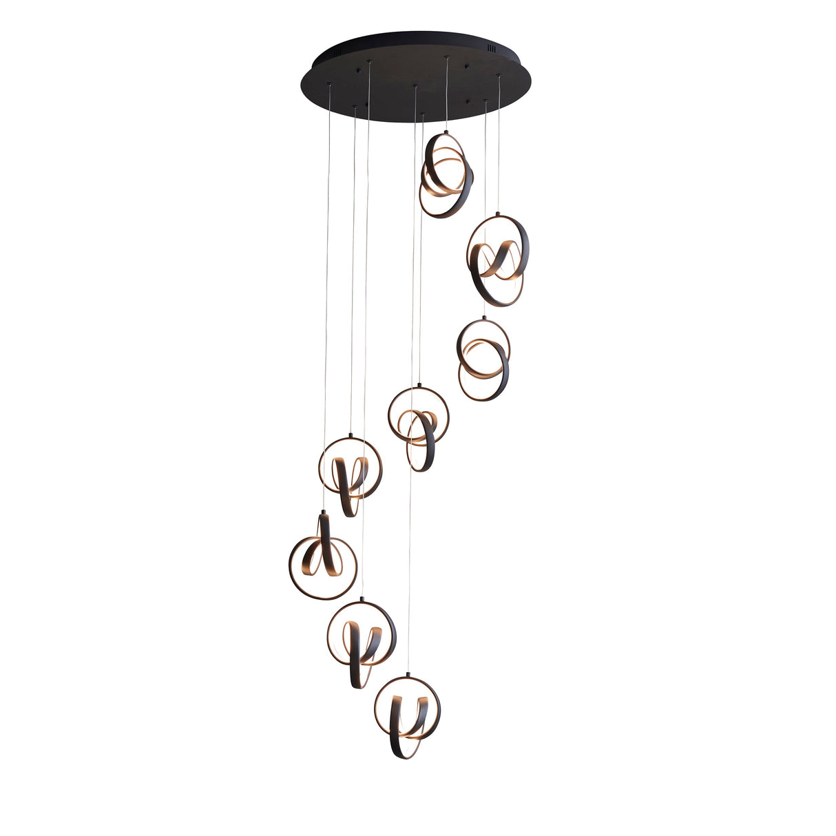 Endon Cosma Black LED 8lt Pendant Cluster – from Amos Lighting + Home