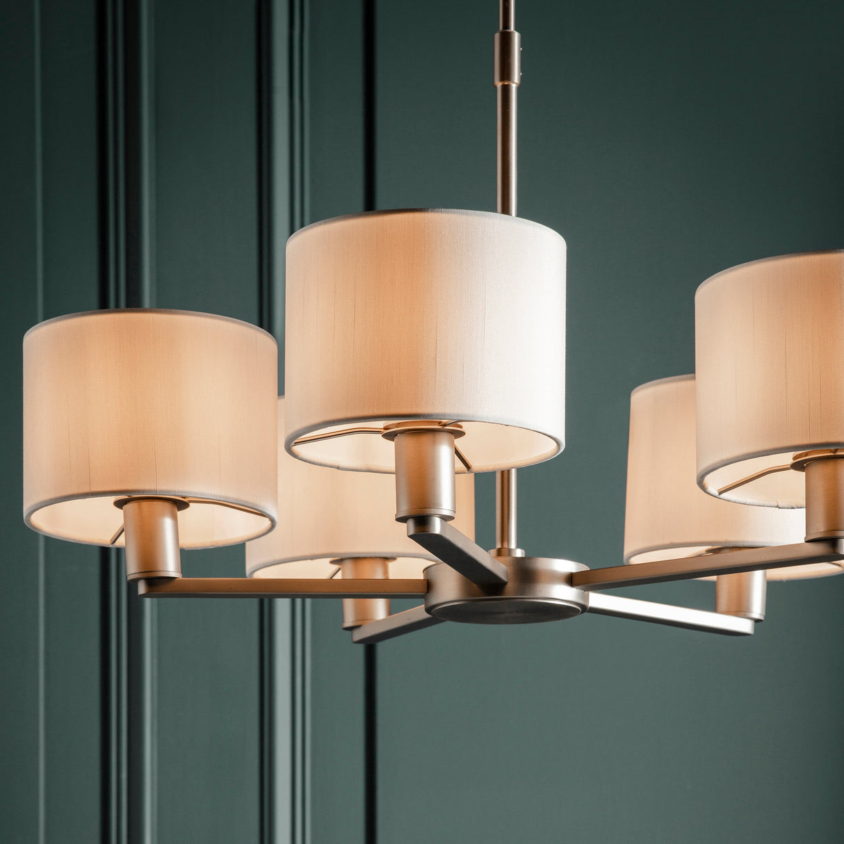 Amos Daley 5lt Pendant Matt Nickel – from Amos Lighting + Home