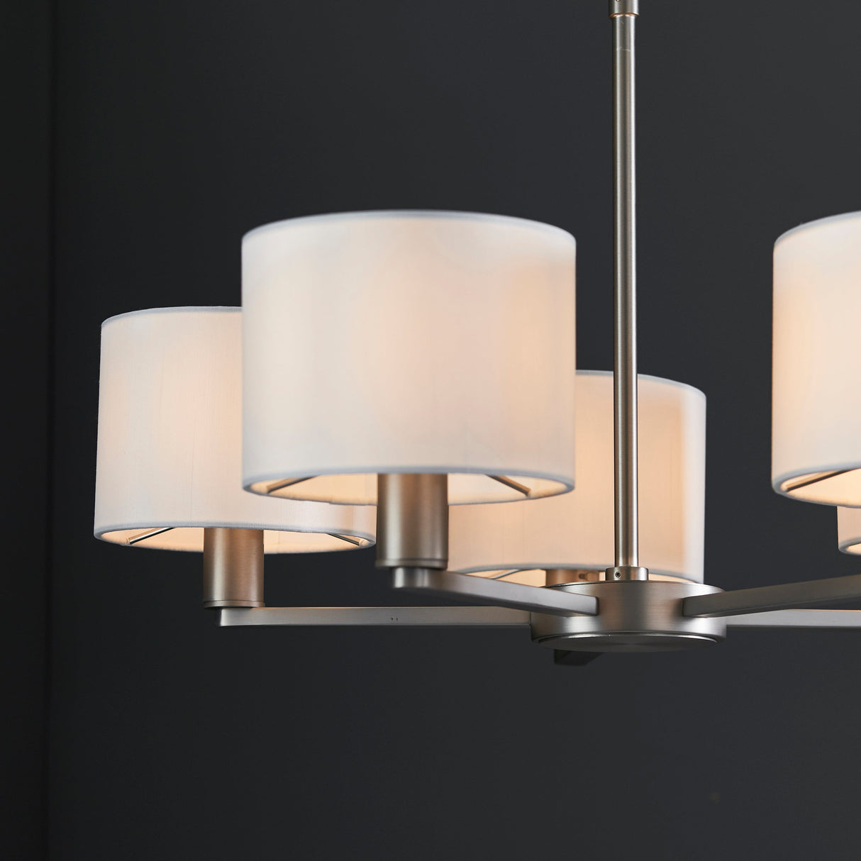 Amos Daley 5lt Pendant Matt Nickel – from Amos Lighting + Home