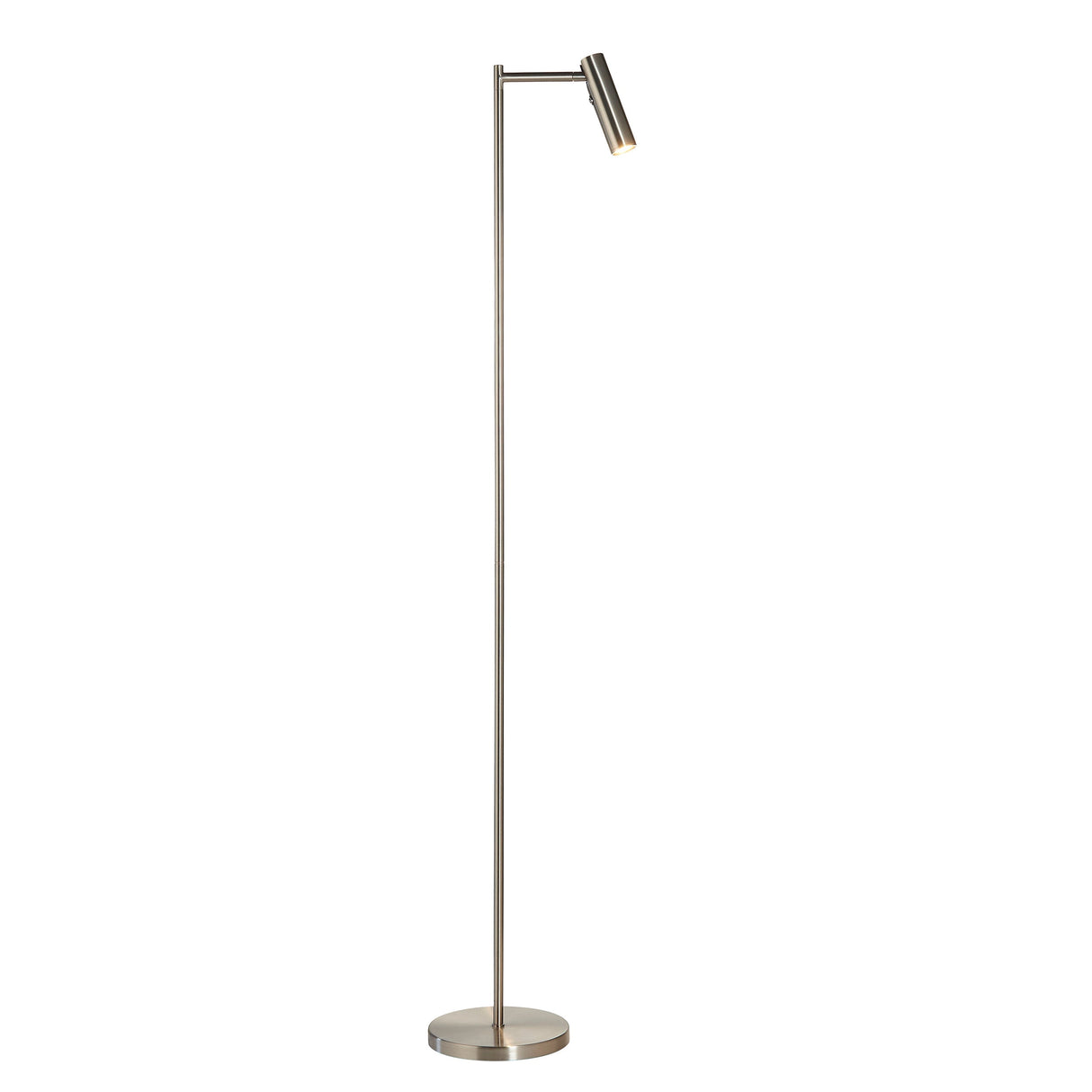 Amos Dedicated Reader Floor Lamp Satin Nickel – from Amos Lighting + Home