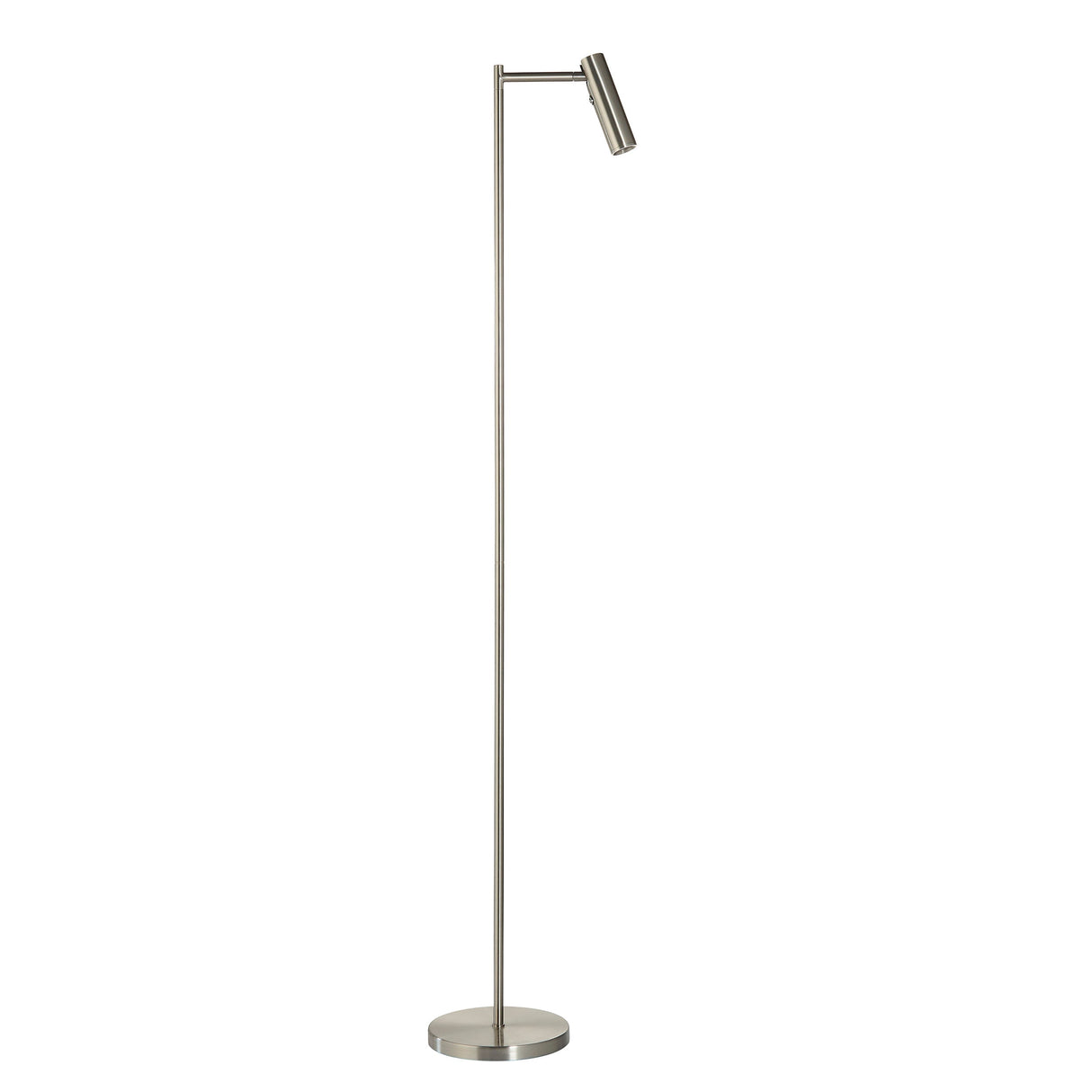 Amos Dedicated Reader Floor Lamp Satin Nickel – from Amos Lighting + Home