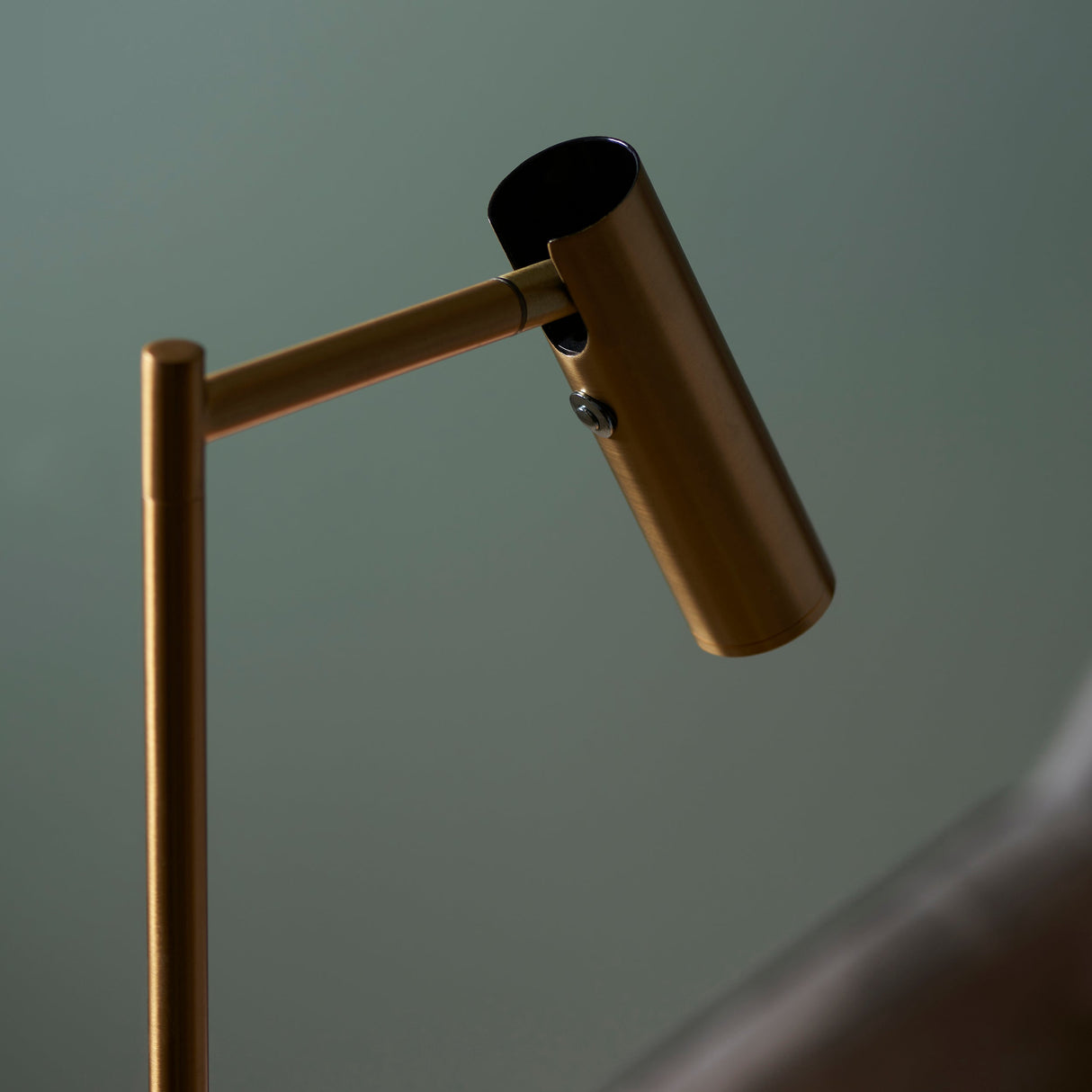 Amos Dedicated Reader Floor Lamp Warm Brass – from Amos Lighting + Home