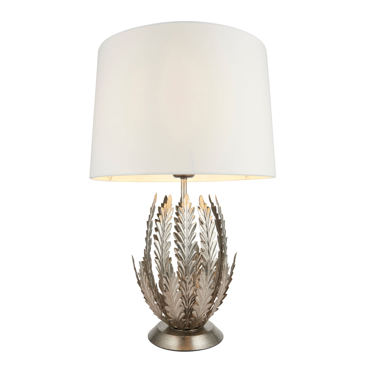 Endon Delphine Table Lamp Silver Leaf – from Amos Lighting + Home