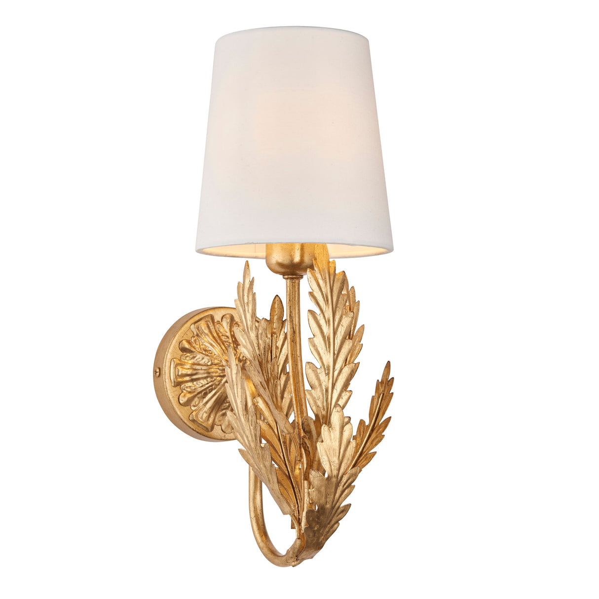 Endon Delphine Wall Light Gold Leaf – from Amos Lighting + Home
