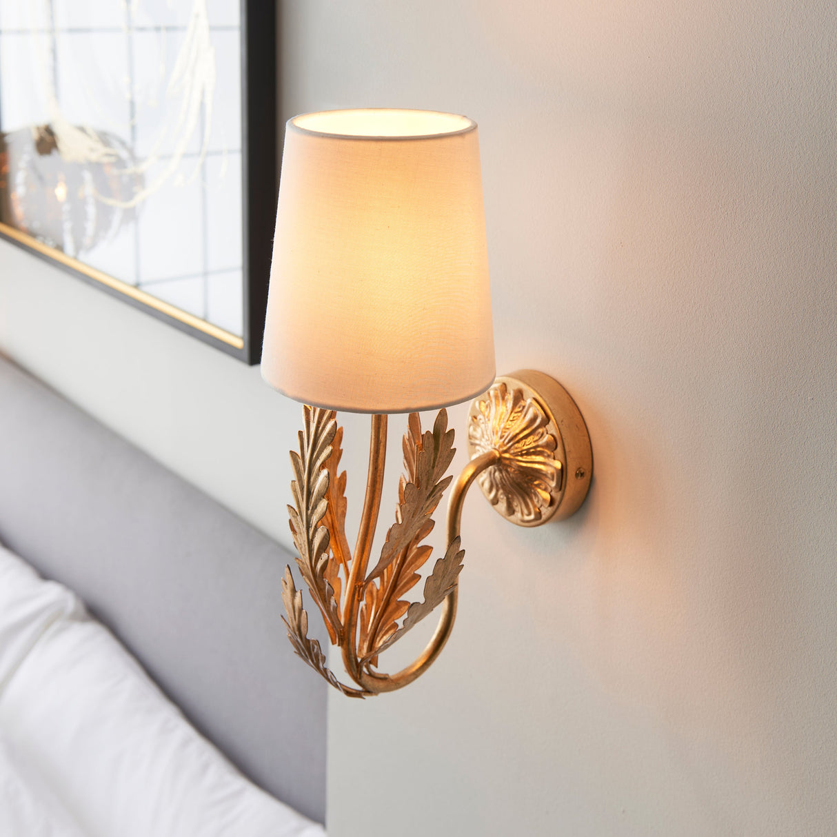 Endon Delphine Wall Light Gold Leaf – from Amos Lighting + Home